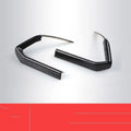 A pair of left and right ABS steering wheel frames for car interior dashboard decoration.