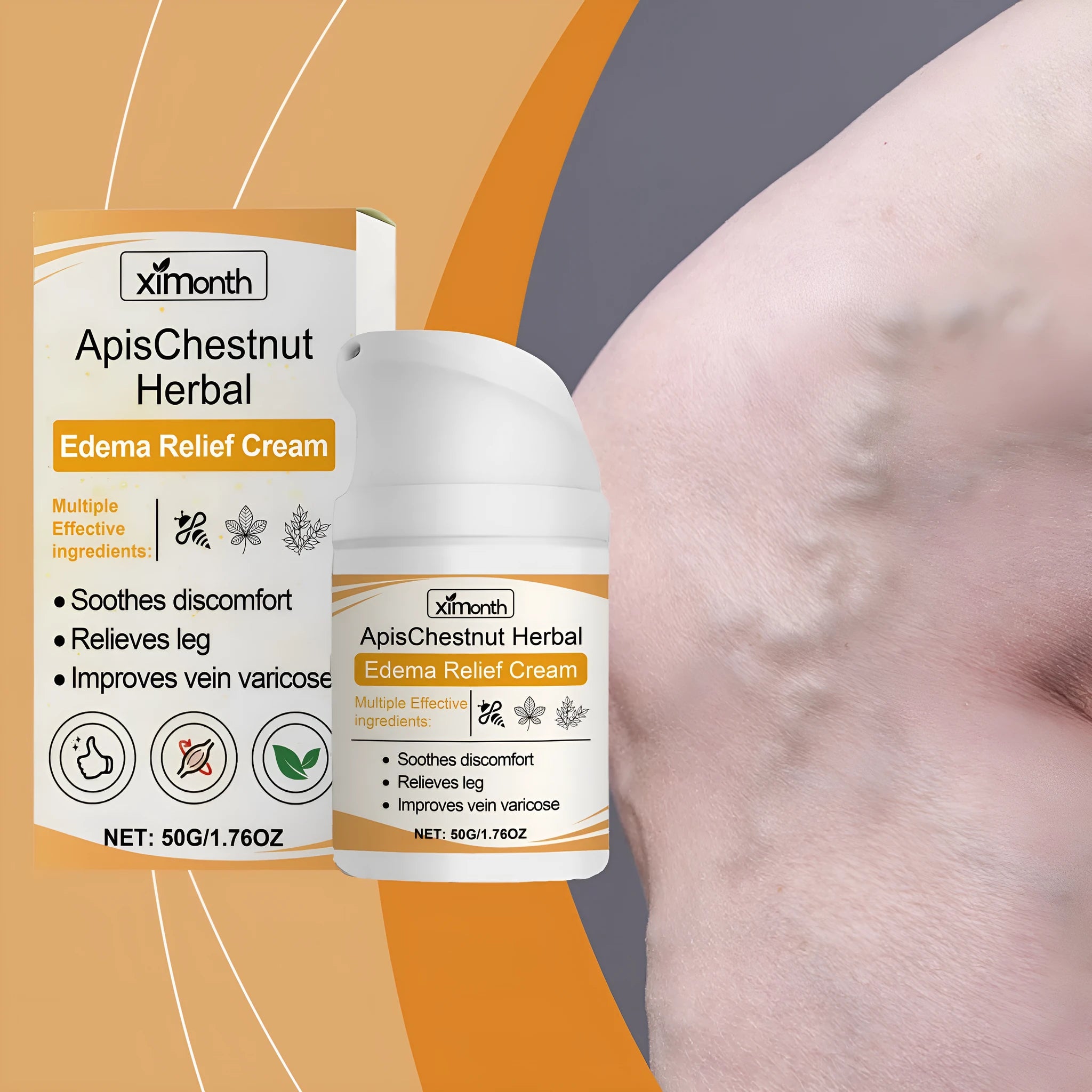 50g pot of daily moisturising neck cream with bee venom and botanical extracts
