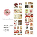 A roll of retro-design coated paper adhesive stamps, 55mm wide and 2 metres long.