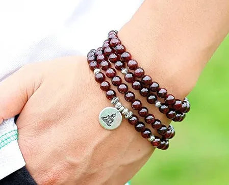 Alloy volcano white turquoise bracelet with natural stone beads in green tiger eye, black agate and blue stone options