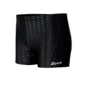 Men's solid colour swimming trunks in waterproof shark skin polyester fabric, shown in larger sizes.