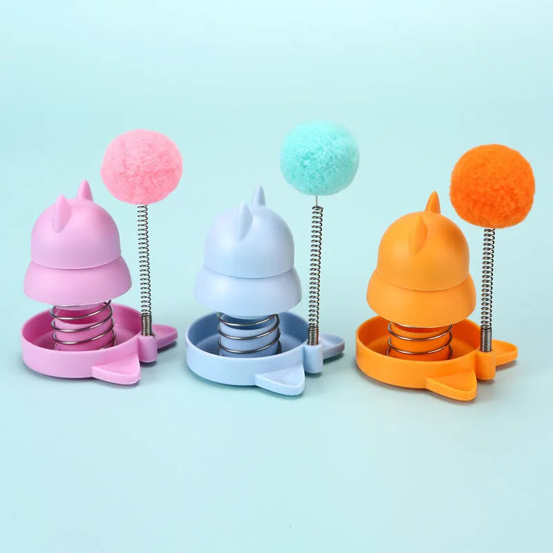 Compact 55x55mm mint ball cat toy for interactive play and dental care