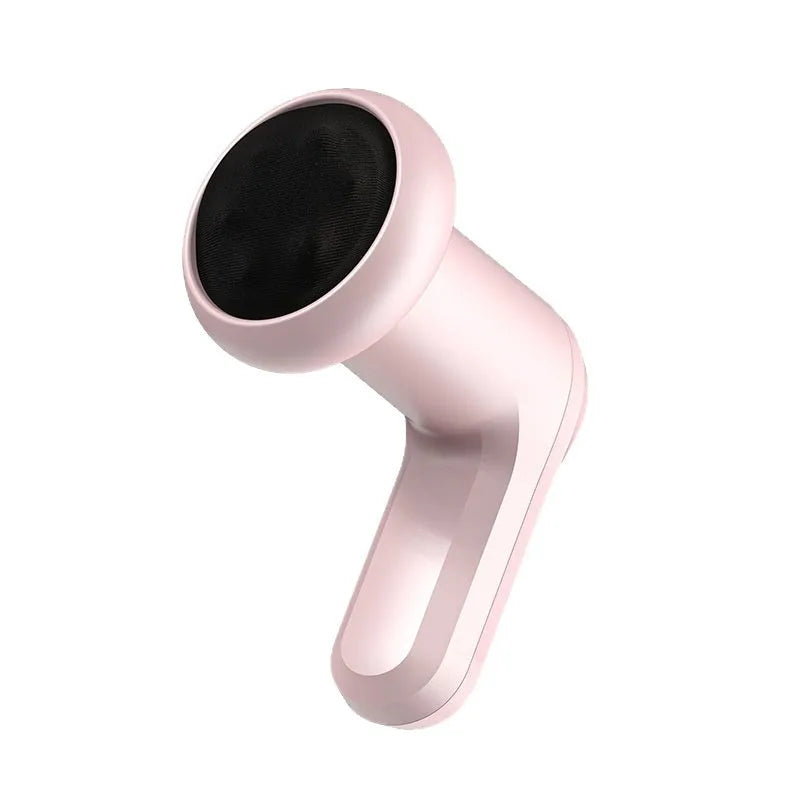 Pink, white, and black USB electric massager for cervical spine, waist, back, and leg use.