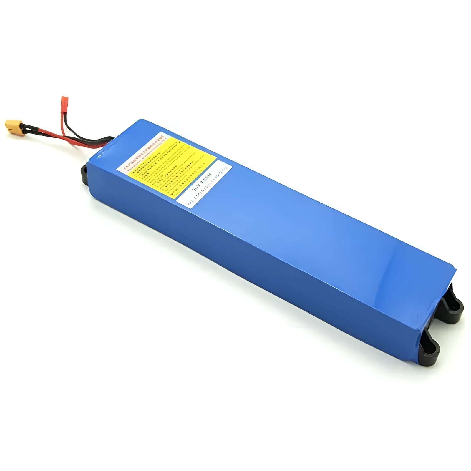 36V lithium-ion battery pack for electric scooter replacement with three capacity options shown.
