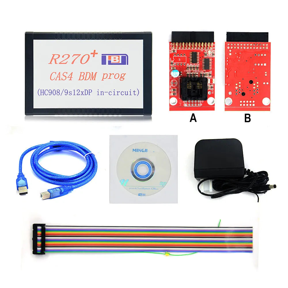 R270 V1.20 CAS4 BDM Programmer Odometer Adjuster with cables for BMW and Mercedes modules