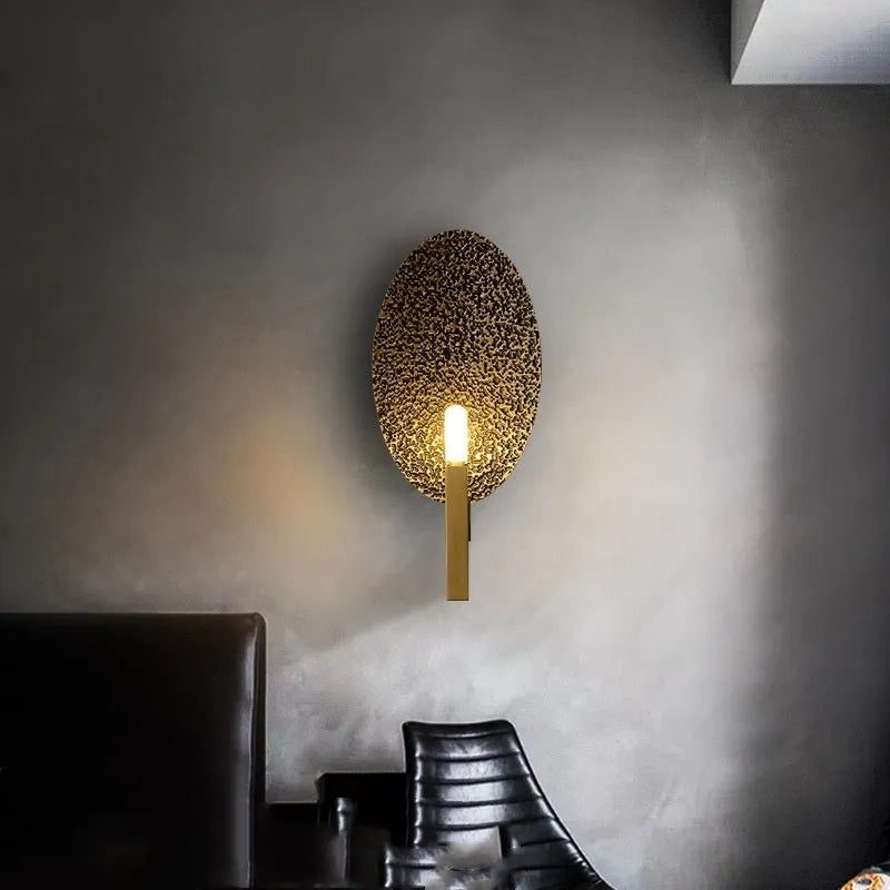 Copper warm light post-modern decorative wall lamp with ≤36V rating, single wall-mounted fitting