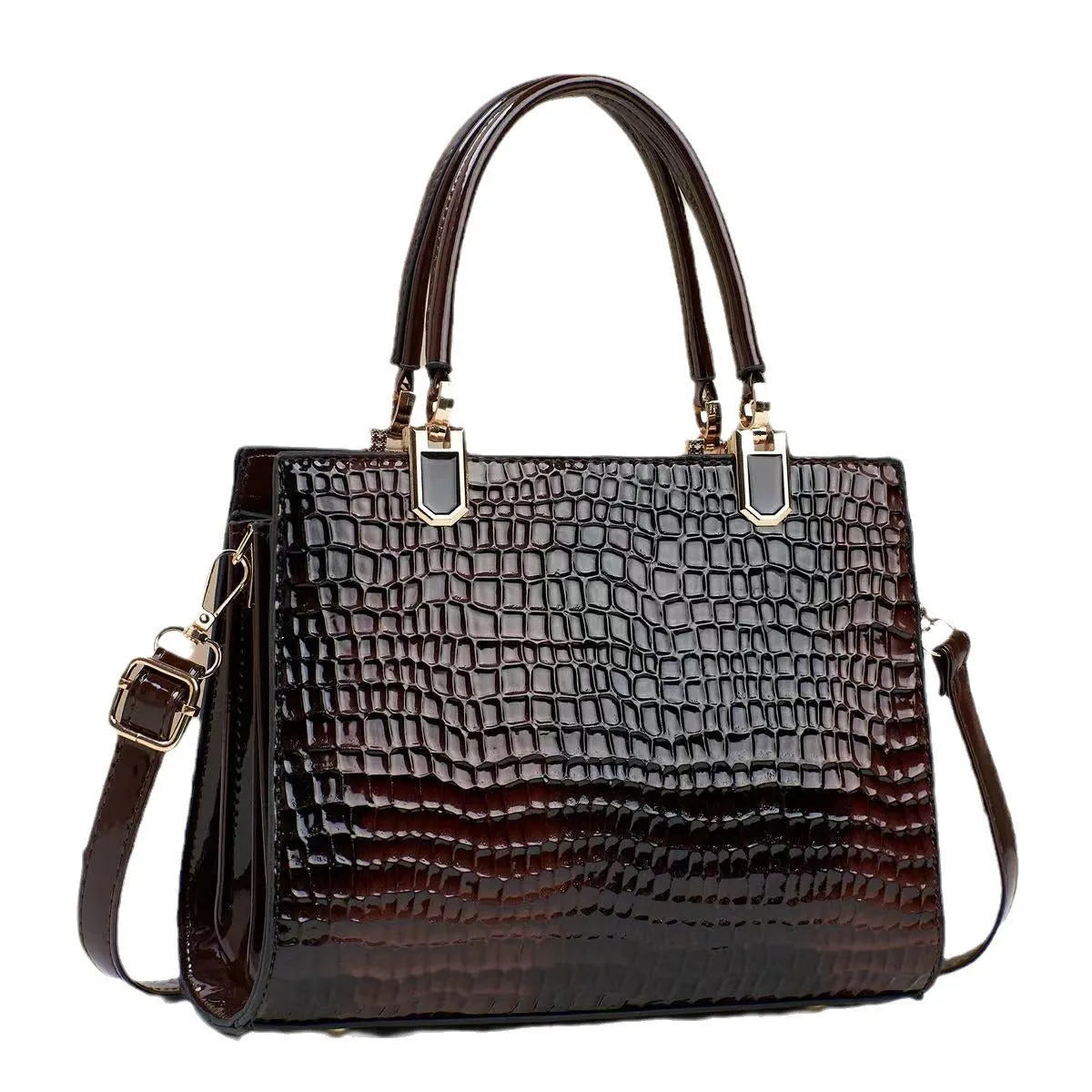Women's soft PU one shoulder handbag showing multiple internal zip compartments and neutral colour option
