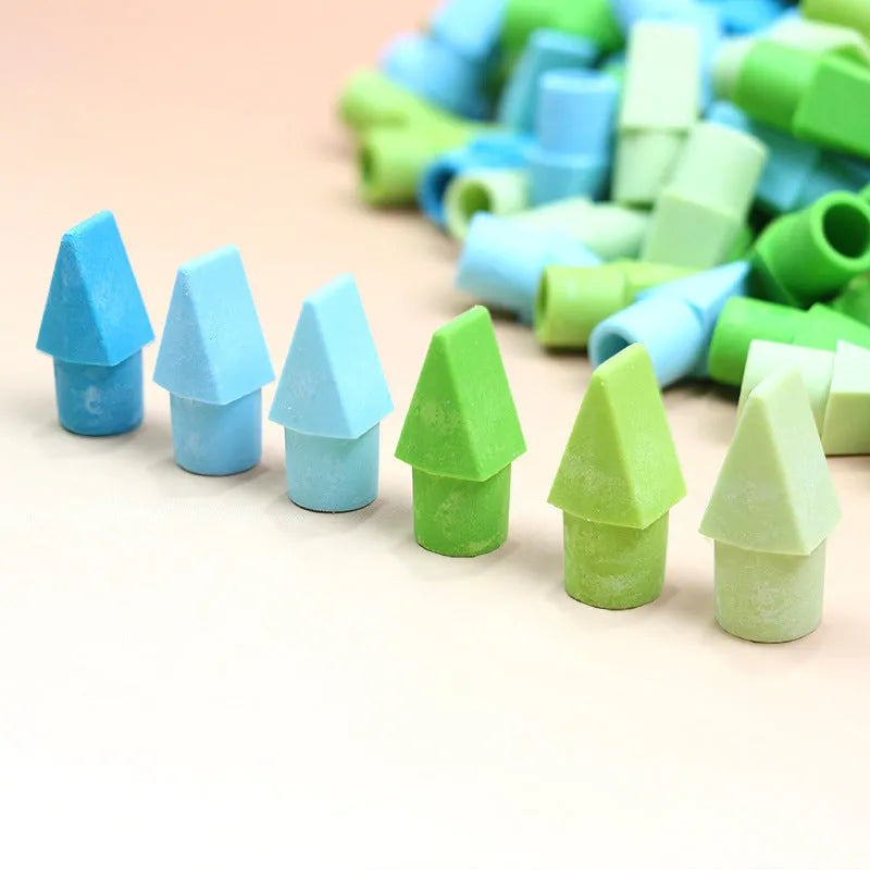 Knife head bullet eraser in TPR with multiple colour options including Morandi and bright shades