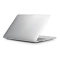 Black and transparent hard PC protective cases for MacBook Pro 14-inch and 16-inch laptops.