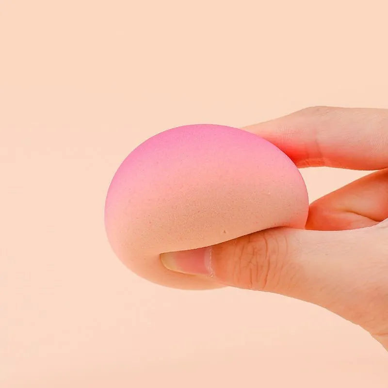 Peach Makeup Egg hydrophilic non-latex super soft air cushion sponge in gradient powder with drying rack