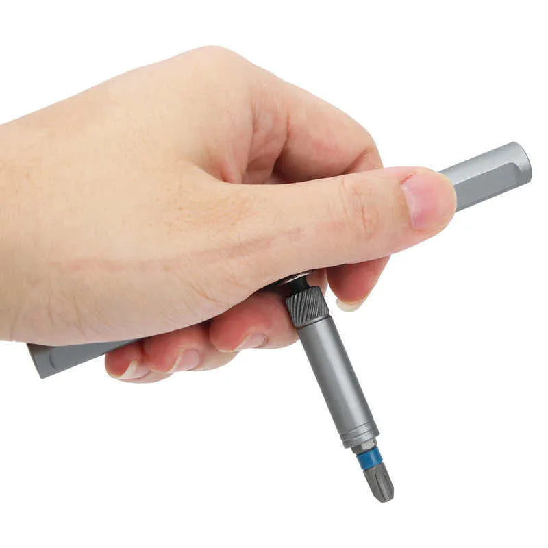 24-in-1 ratchet screwdriver set with S2 alloy steel bits in a compact box