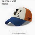 Men's polyester baseball cap with adjustable snapback in beige, black or blue colours