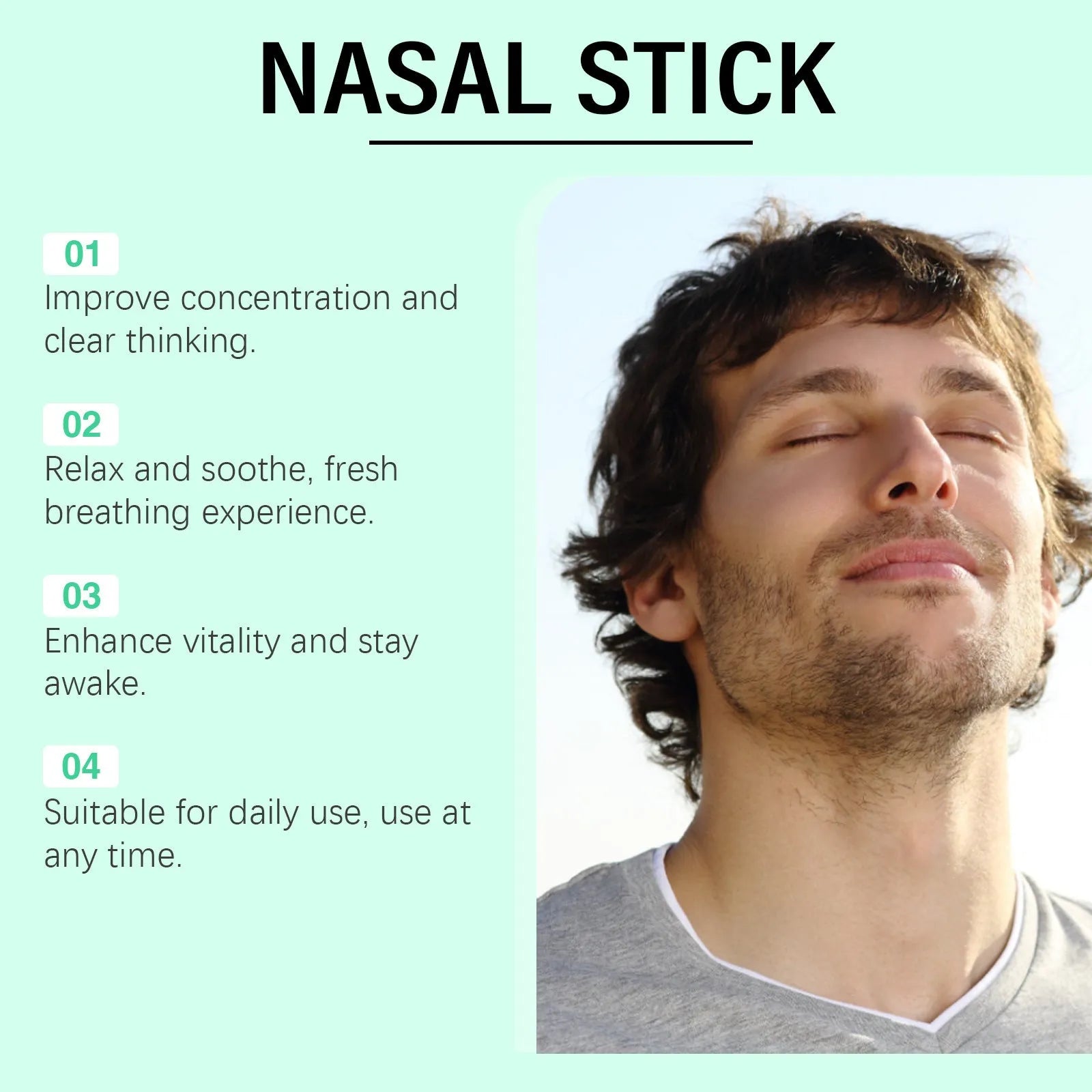 Mint Cool Nose Soothing Suit with three 1.8ml vials containing 5.4ml total of menthol and spearmint spray