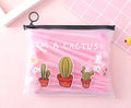 Marvel cartoon pen set showing twenty black 0.5mm pens in plastic carry case with cactus designs