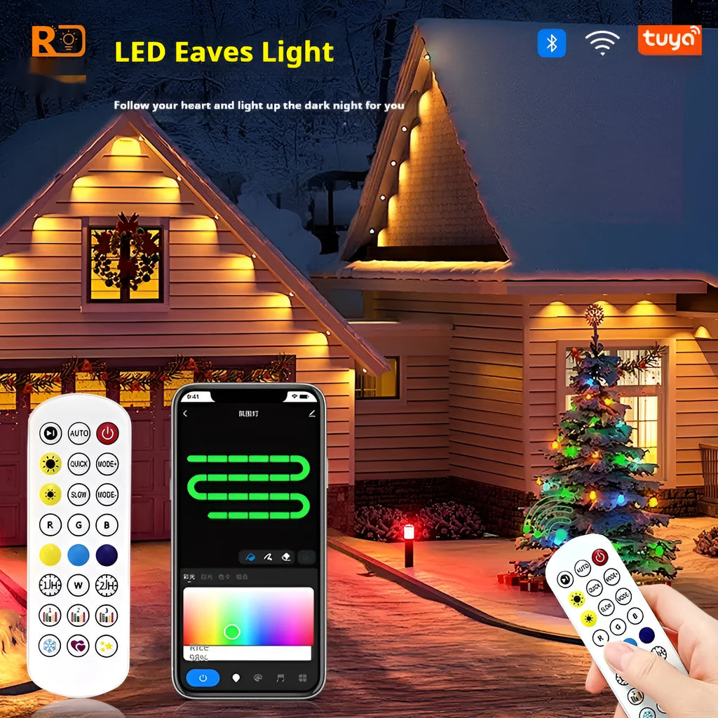 Planet design outdoor LED light string with intelligent graffiti control for eaves and courtyard decoration