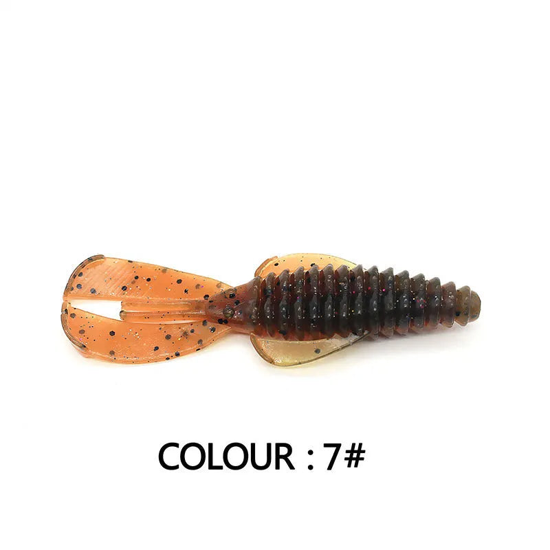 PVC fishing soft bait lures in 8cm and 12cm sizes showing colour variations 1-12