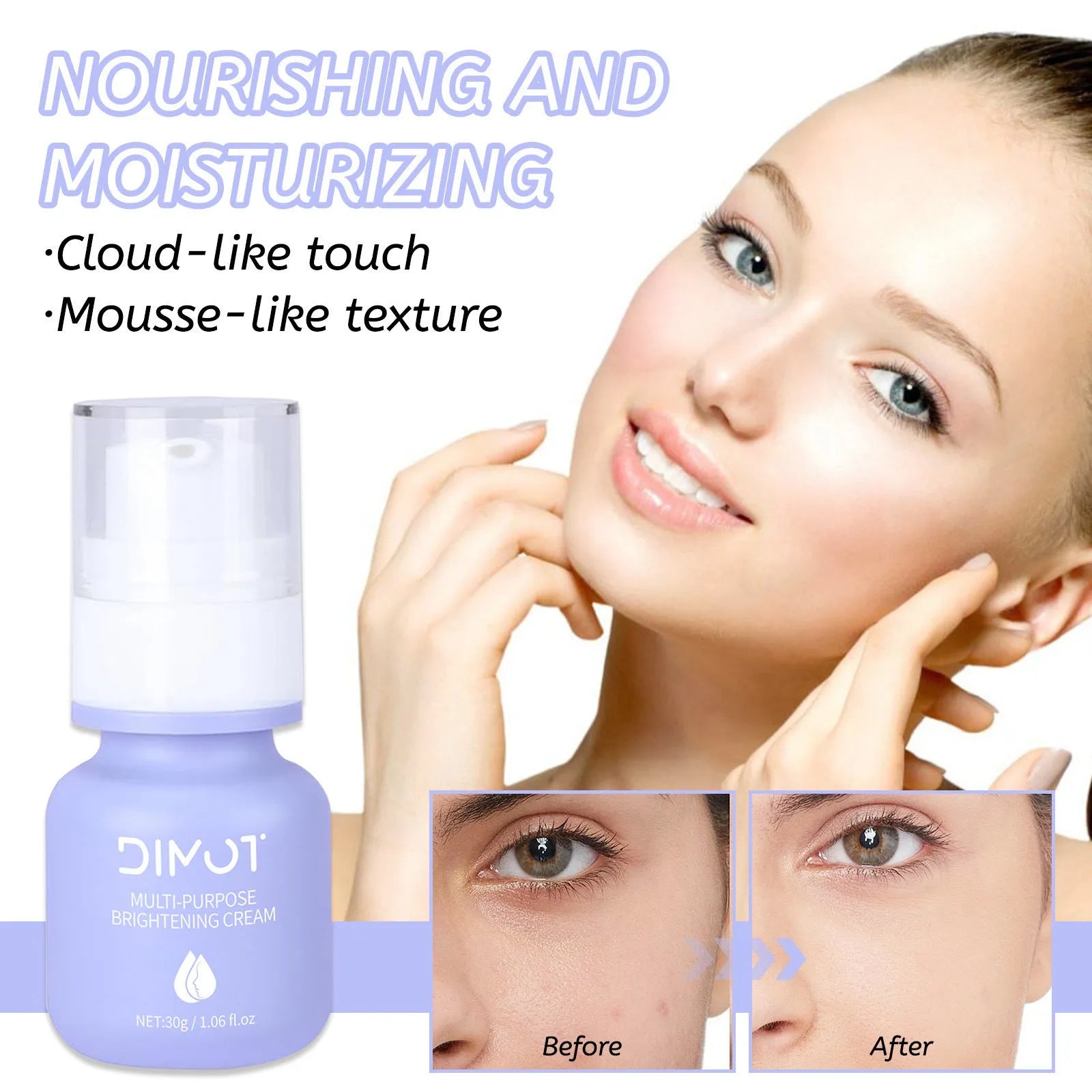 30ml bottle of gentle make-up primer and skin moisturising cream.