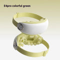 Purplish gray Bluetooth steam smart eye moisturising hot compress massager on a white background.