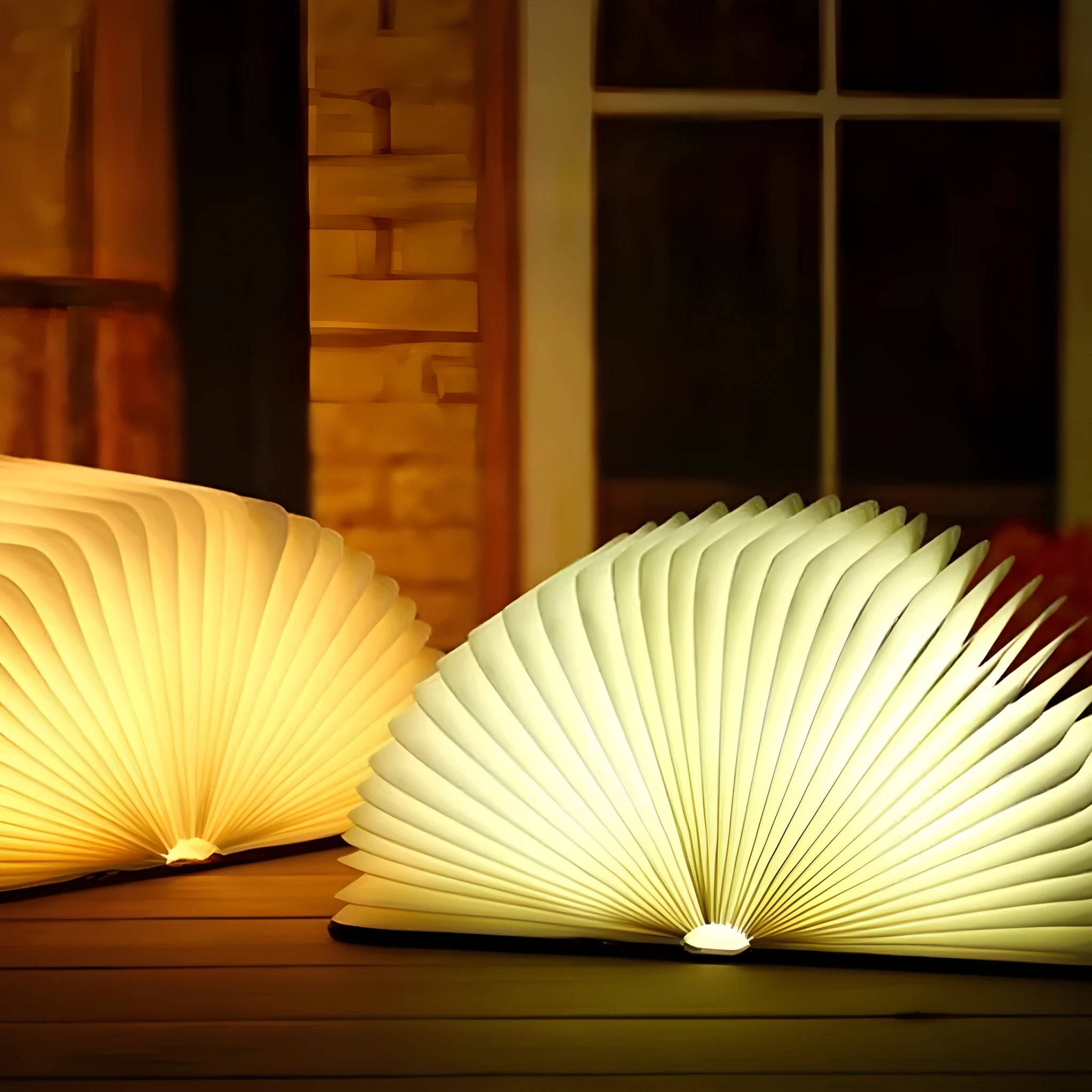 Wooden boy-shaped LED night light in modern design, shown in maple white, hu red, and hu black colour options.