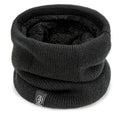 Unisex acrylic cycling scarf in black fleece thick, warm and dustproof for outdoor cycling