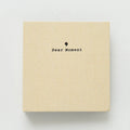 Cotton and linen loose-leaf pocket photo album for 3-inch and 5-inch photos, 14.5 x 15 x 3 cm, with PP pages.