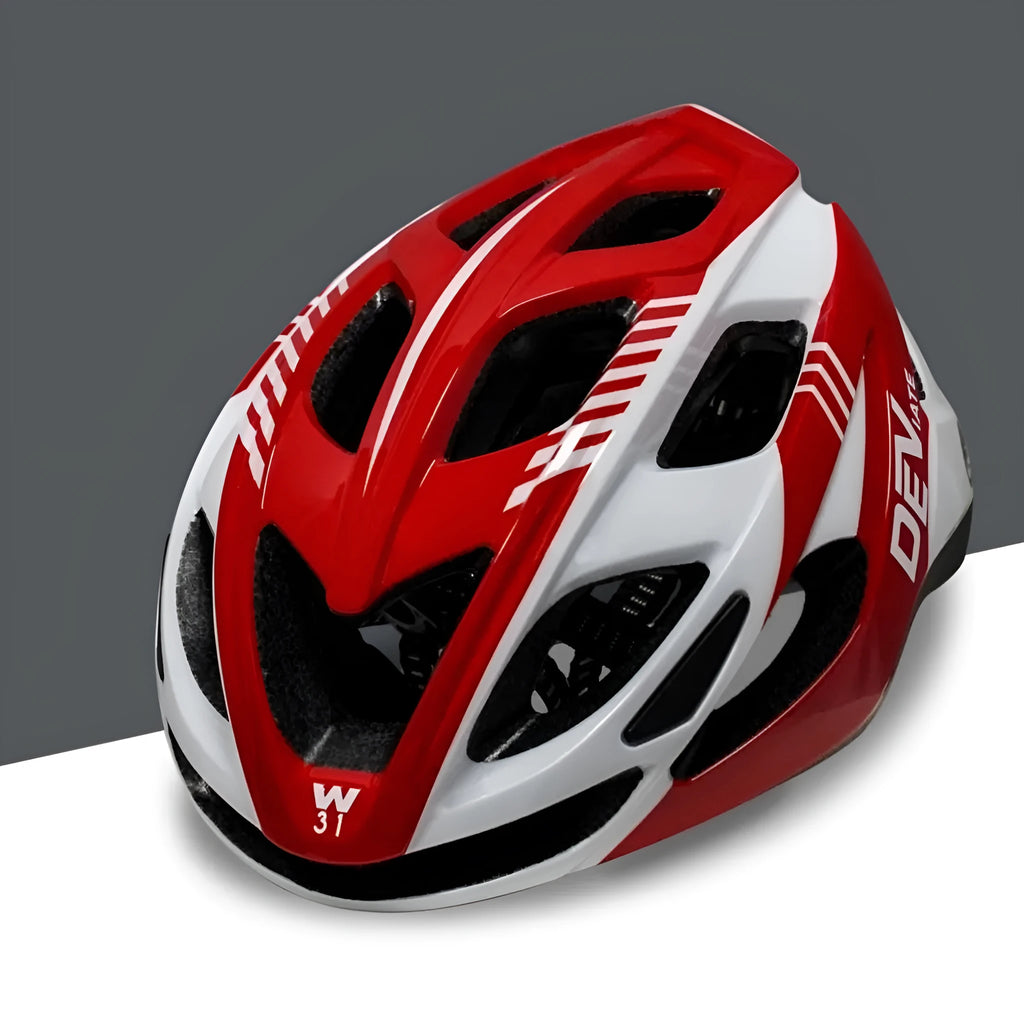 Plus size adult cycling helmet in size L showing ultra-light breathable design in multiple colour options