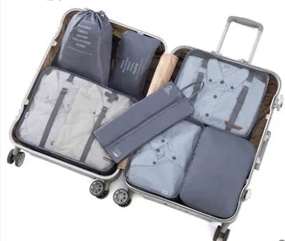 Cube travel packing bag in 210D Oxford cloth for organising shoes clothes and toiletries