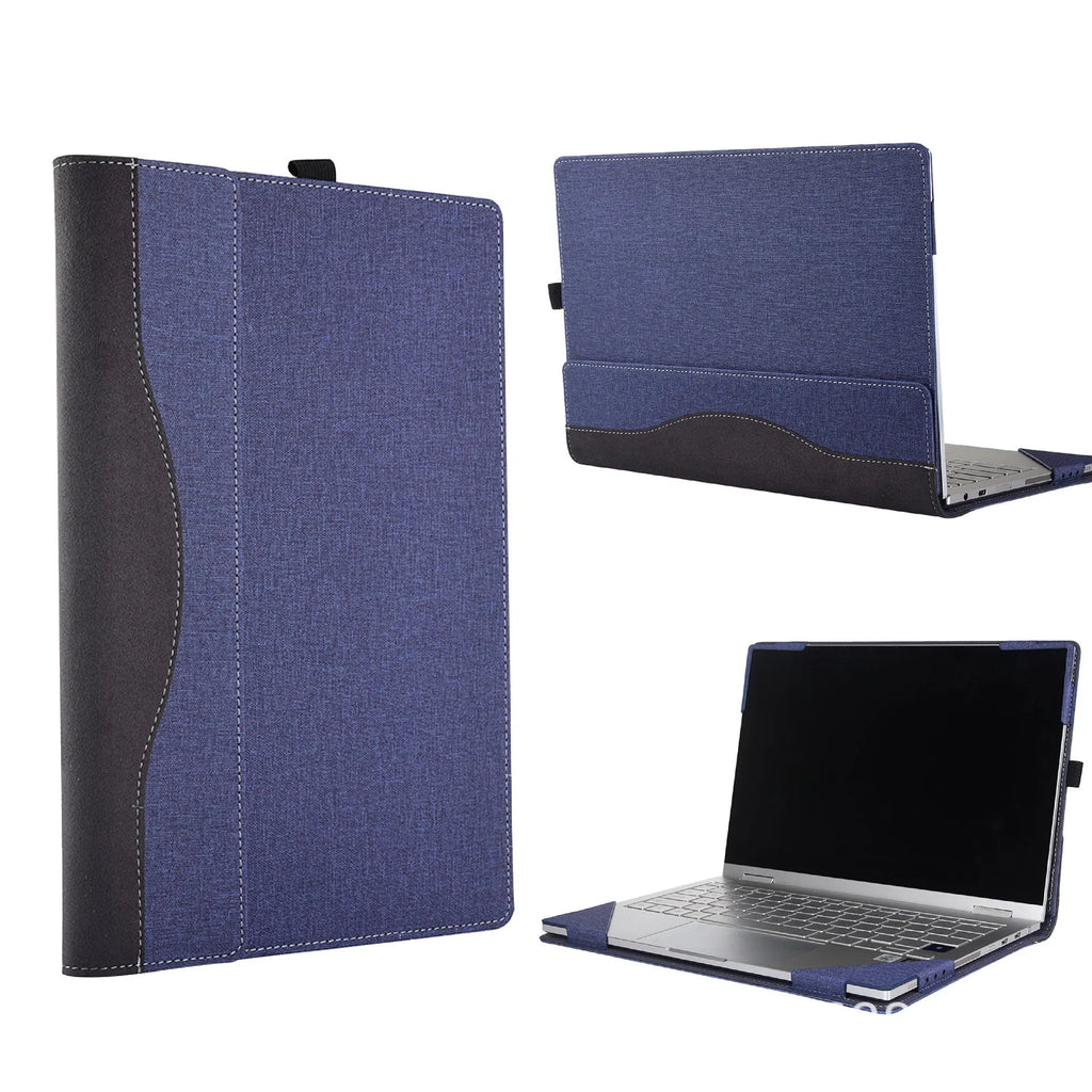 Black imitation leather laptop protective sleeve with bracket-style design for Microsoft laptops