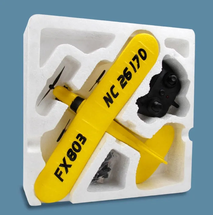 2.4GHz remote control glider plane 330x250x80mm in yellow, blue, or red with remote and USB cable