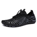 Upstream outdoor sports lace-up shoes in multiple colours on a white background, showing lace-up front and rubber sole.