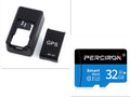 Black mini magnetic GPS tracker, 35×20×14mm, rechargeable with USB cable