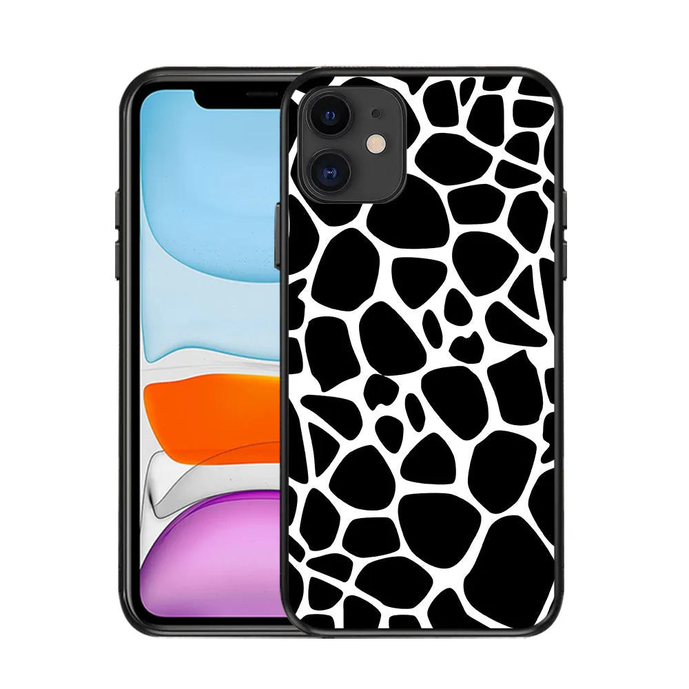 Milk pattern TPU back cover for iPhone with painted graffiti design