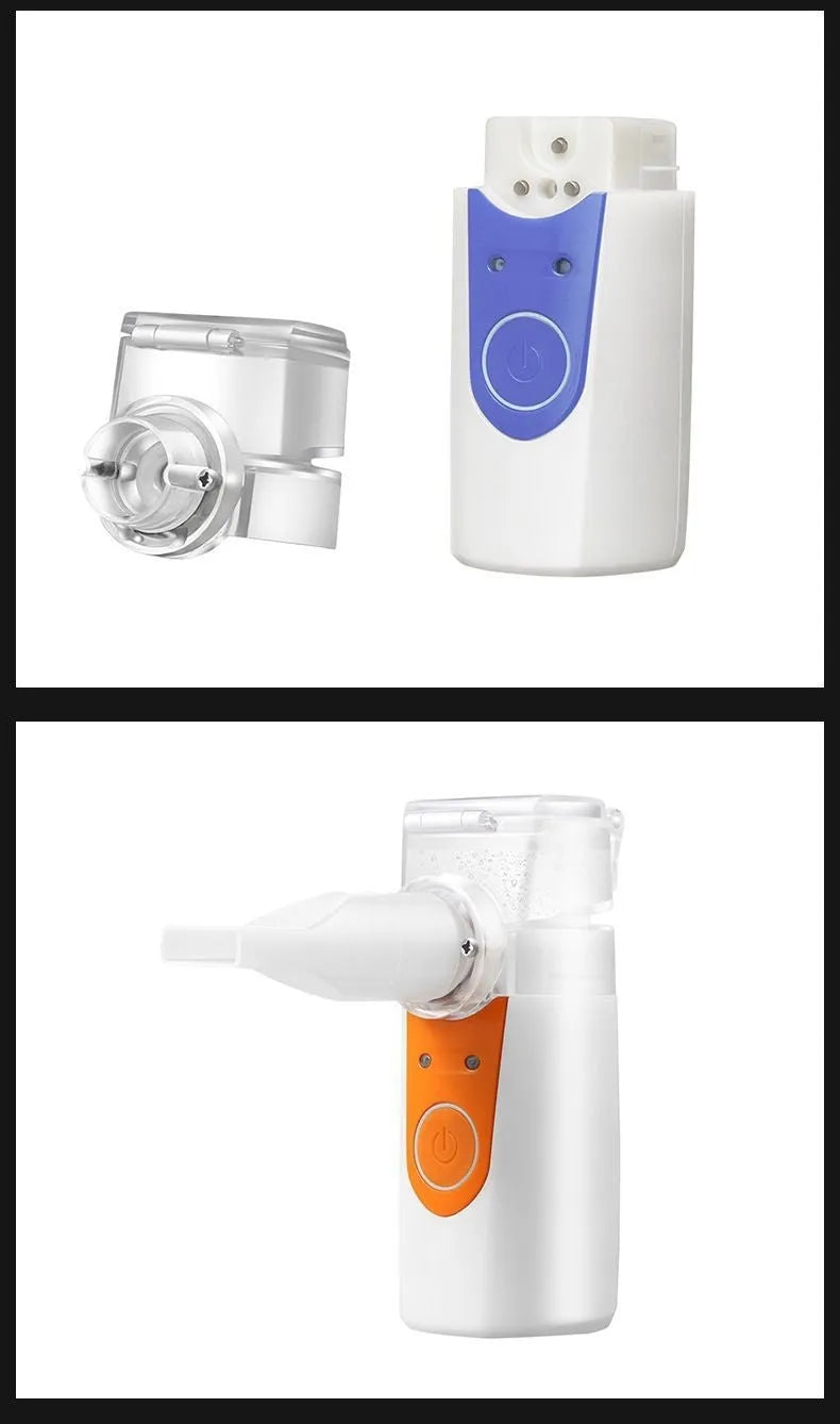 USB handheld plastic nebuliser spray machine with columnar design for household drug atomisation and humidification