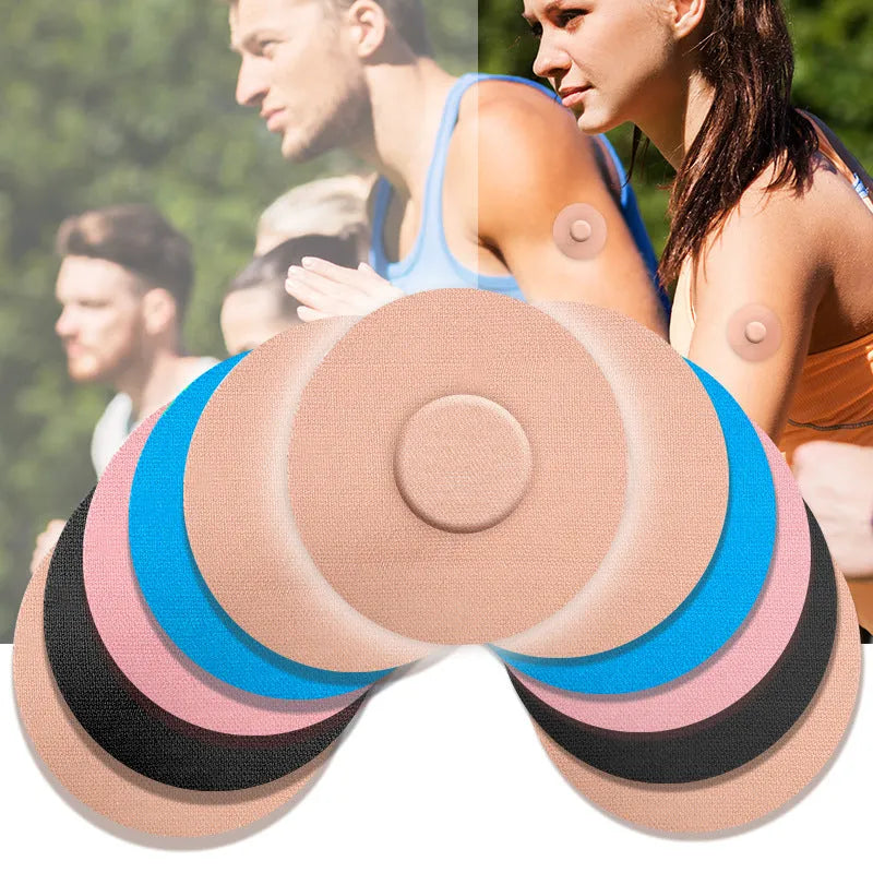 Sports anti-slip adhesive patch on skin with glue-free silicone base for running and fitness