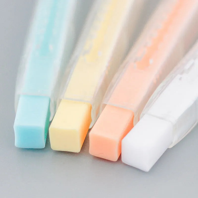 KOKUYO pencil style eraser with 7mm PVC rubber in pink colour and ABS plastic shell