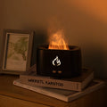 Flame humidifier aroma diffuser in white or black, 230ml tank, 171*76*102mm, USB powered with flame effect