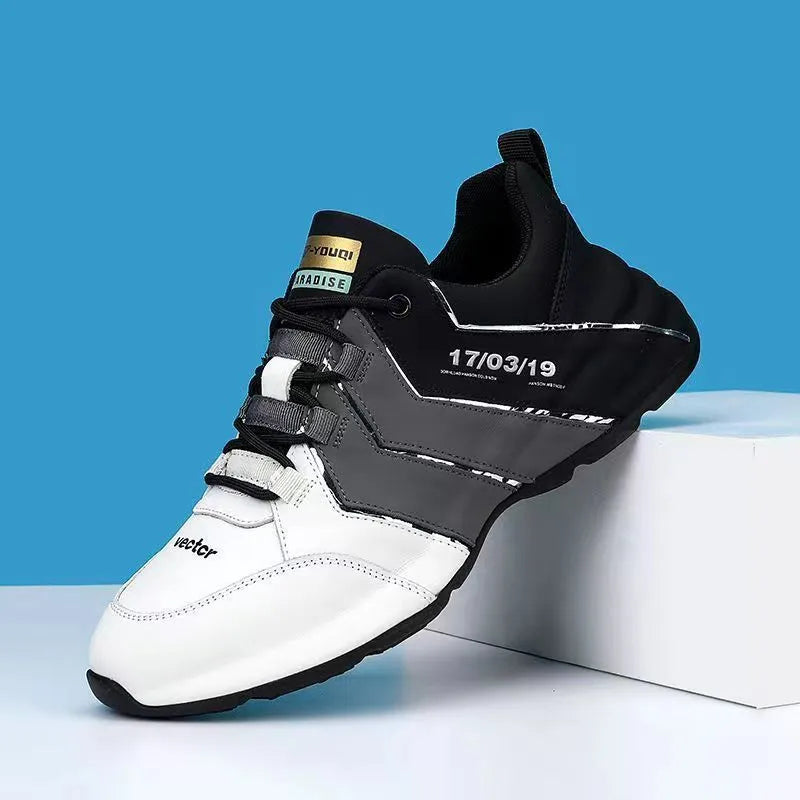 Teenagers' casual low-top sneakers with thick plastic sole and mesh lining in grey colour