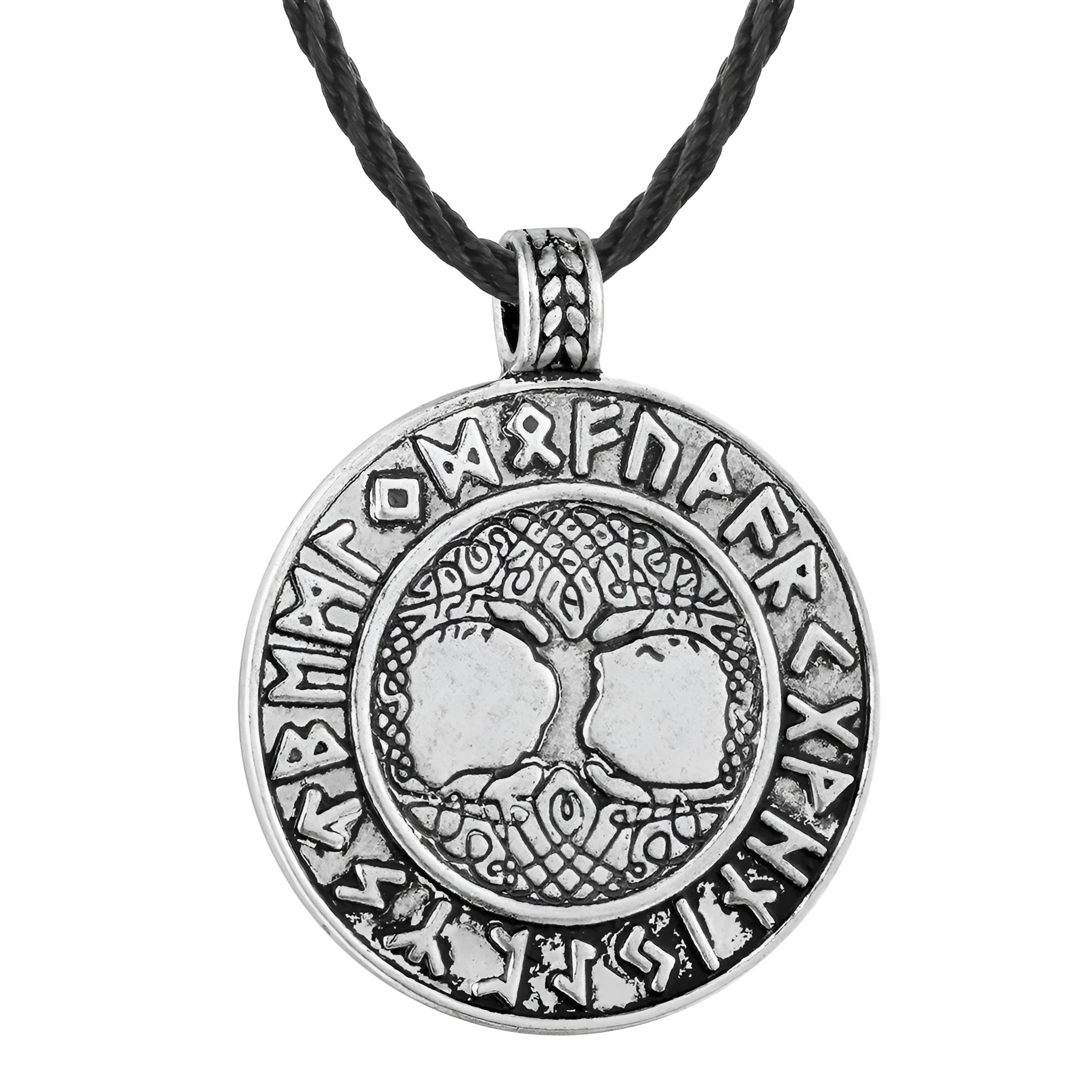 Tree of life necklace in antique silver with alloy pendant and chain