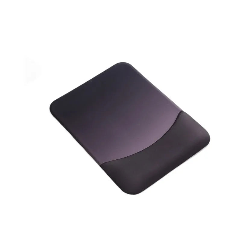 Square silica gel wrist rest mouse pad with non-slip cloth surface in blue colour