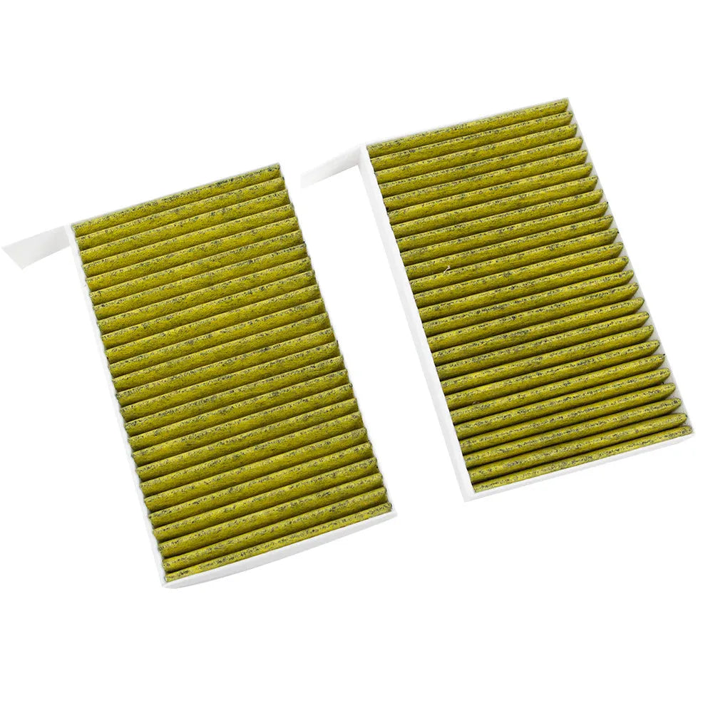 Tesla Model 3 cabin air filter with activated carbon and non-woven cloth media