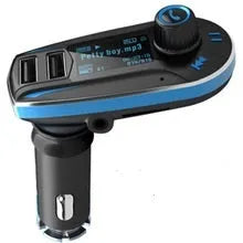BT618C vehicle Bluetooth MP3 player and FM transmitter unit on a car dashboard