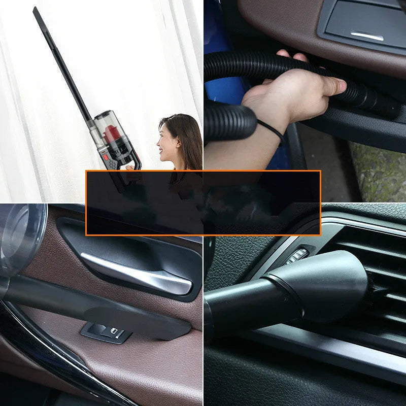 Wired car vacuum cleaner with PC body and 7000mbar suction on car seat