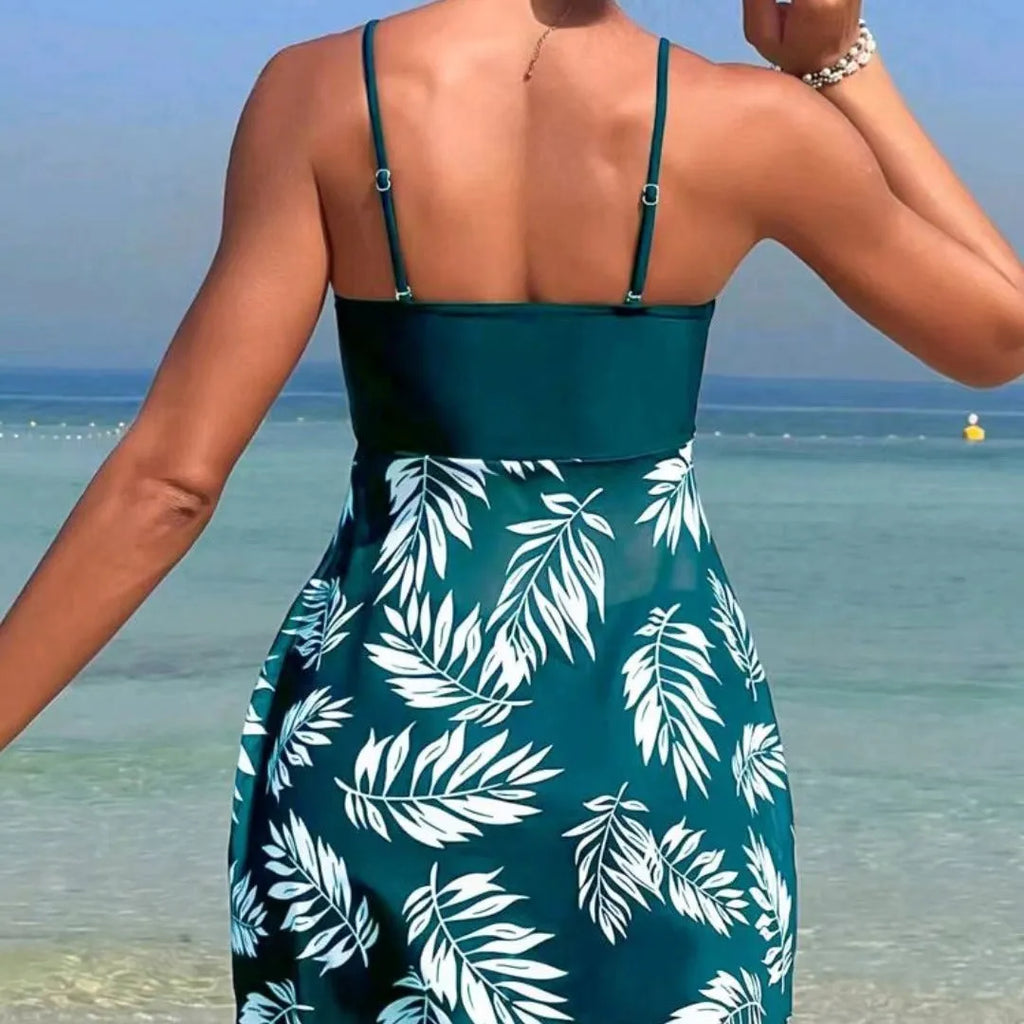 Women's high waist mesh swim briefs in nylon spandex available in black, blue and peacock green