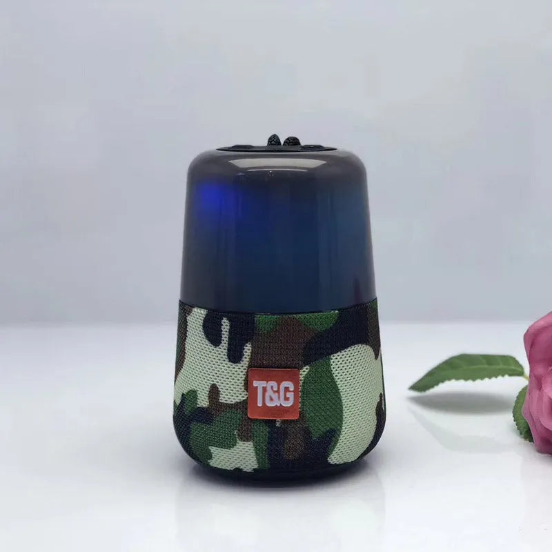 TG168 wireless Bluetooth colourful lightspeaker in black with 10m range and 3 hour battery