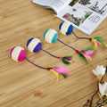 Sisal ball cat toy made of paper, 20x4.5cm, for teeth grinding and claw sharpening, random colour