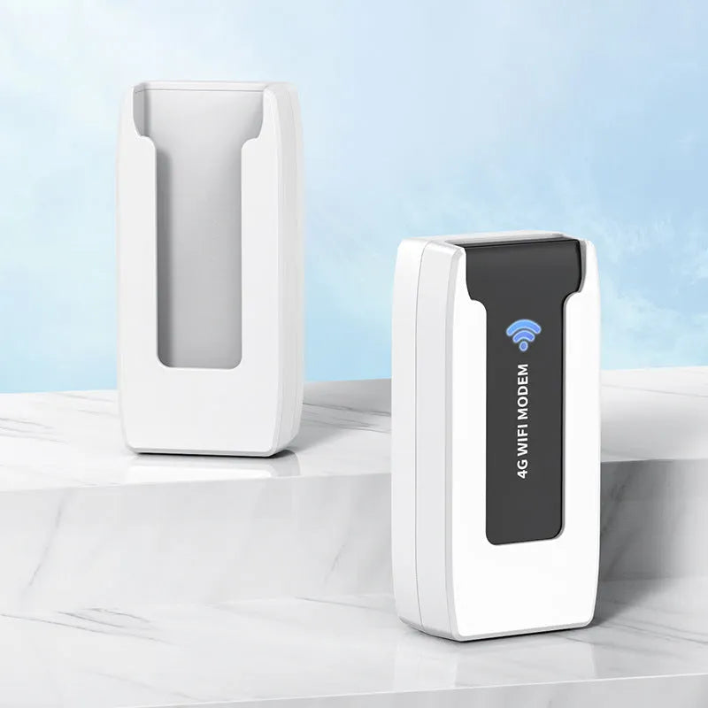 Portable Wi-Fi charging bin with plastic shell, 105x55x39mm compact size, and creative design, shown as 1PC