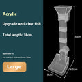 Aquarium feeding tube set with cleaning brush and feed spoon in three size options