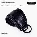 Ankle buckle strap for yoga and leg training, single ankle support in black or retro brown