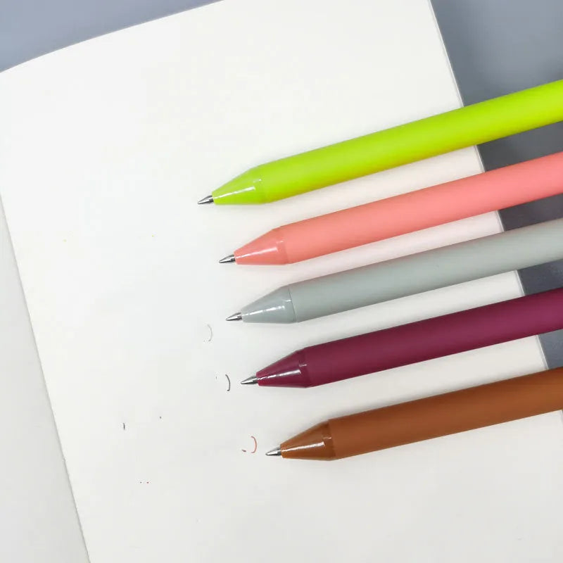 Candy Color Gel Pen 0.5mm fine tip plastic body five pack in assorted colours