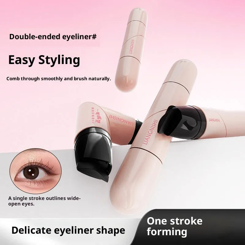 Waterproof sweat-proof one seal molding liquid eyeliner pen in black and brown shades 1.5ml